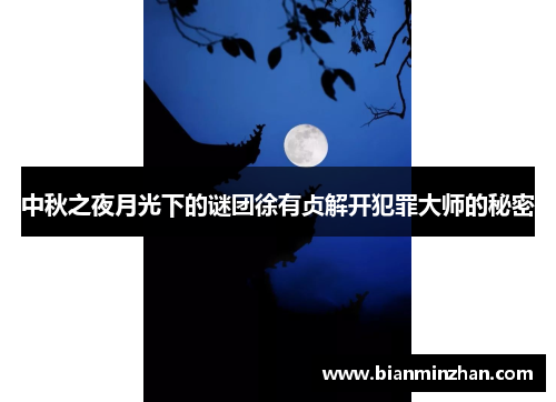 中秋之夜月光下的谜团徐有贞解开犯罪大师的秘密